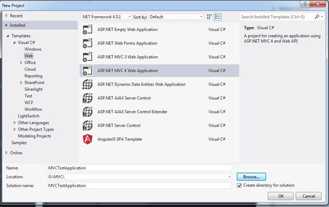 Select MVC Application